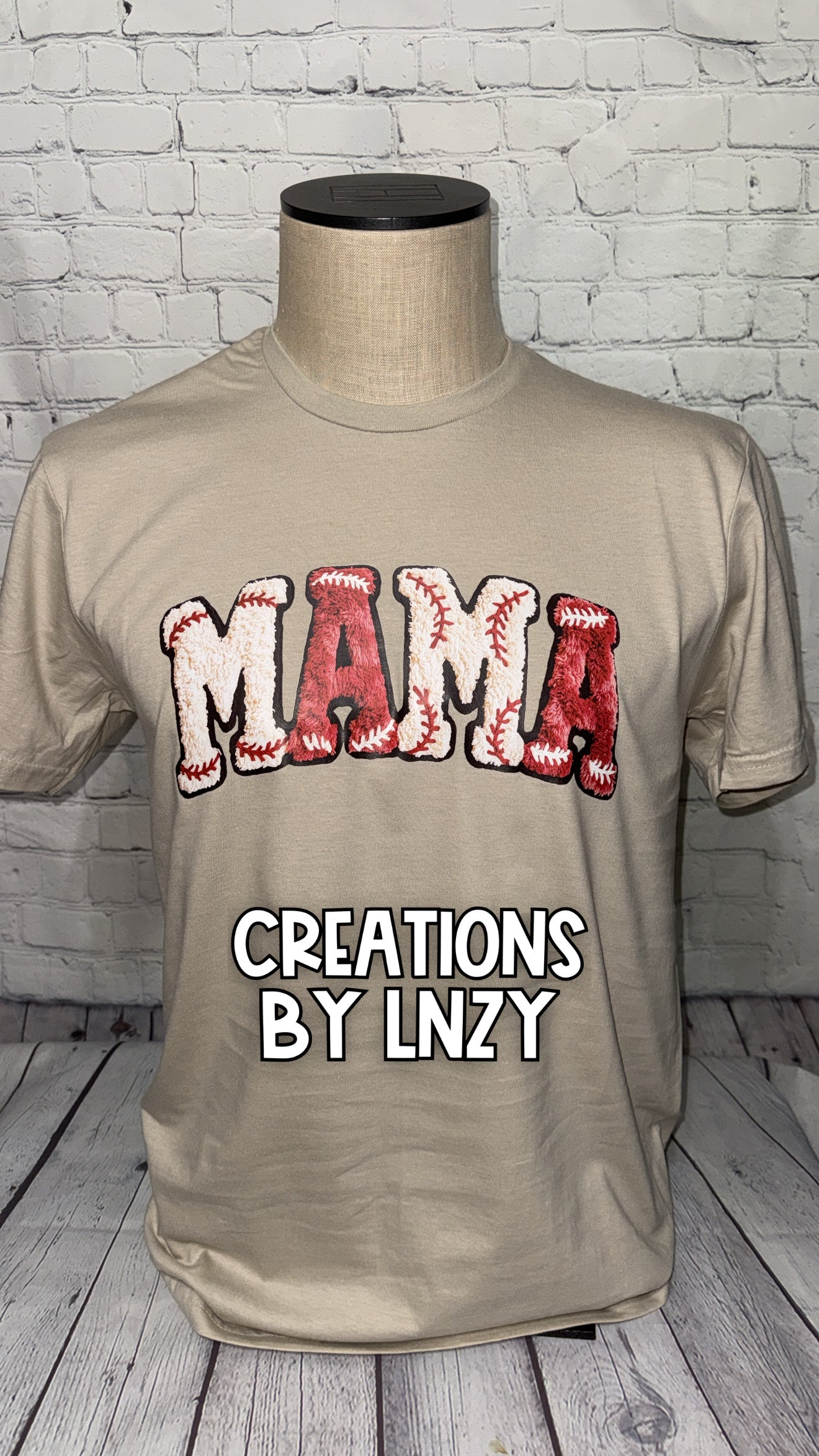 Faux Fuzzy Baseball Mama