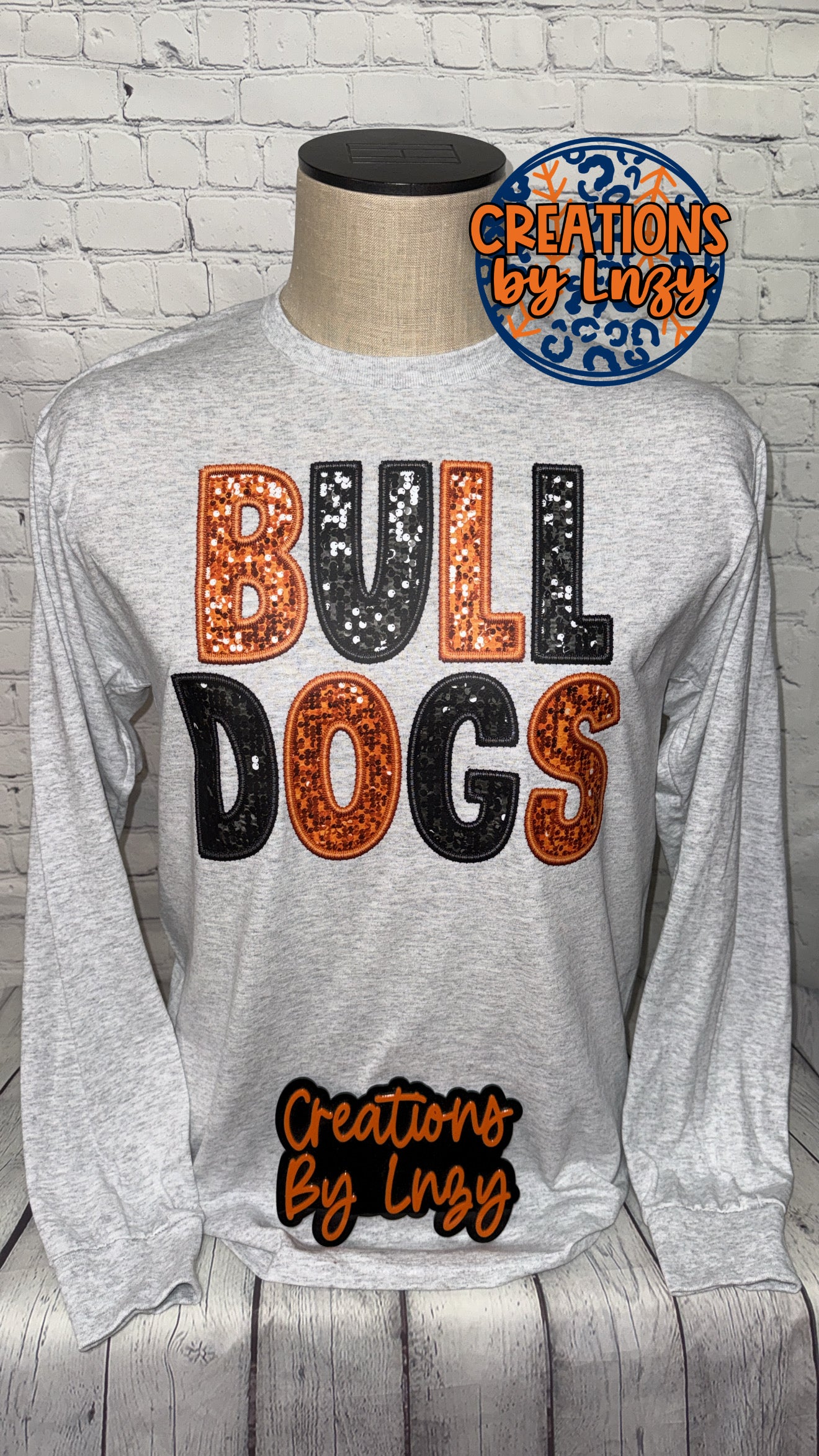 Bulldogs Faux Sequin