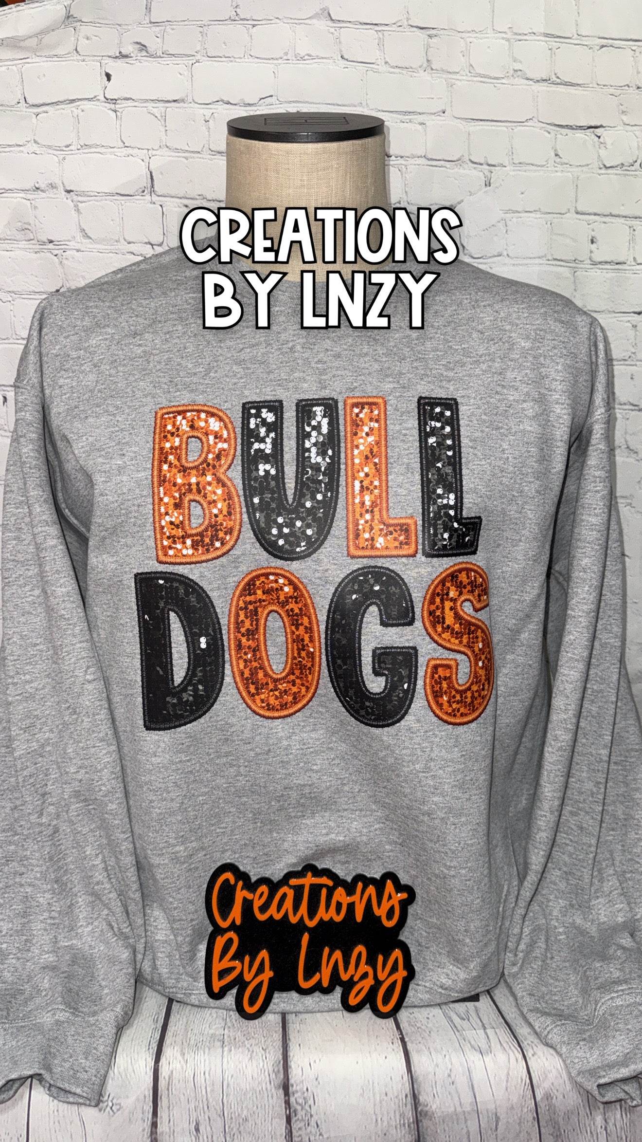 Bulldogs Faux Sequin